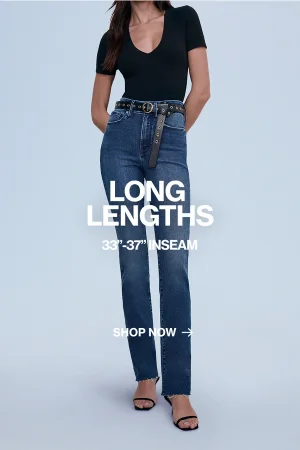 women wearing blue long inseam jeans